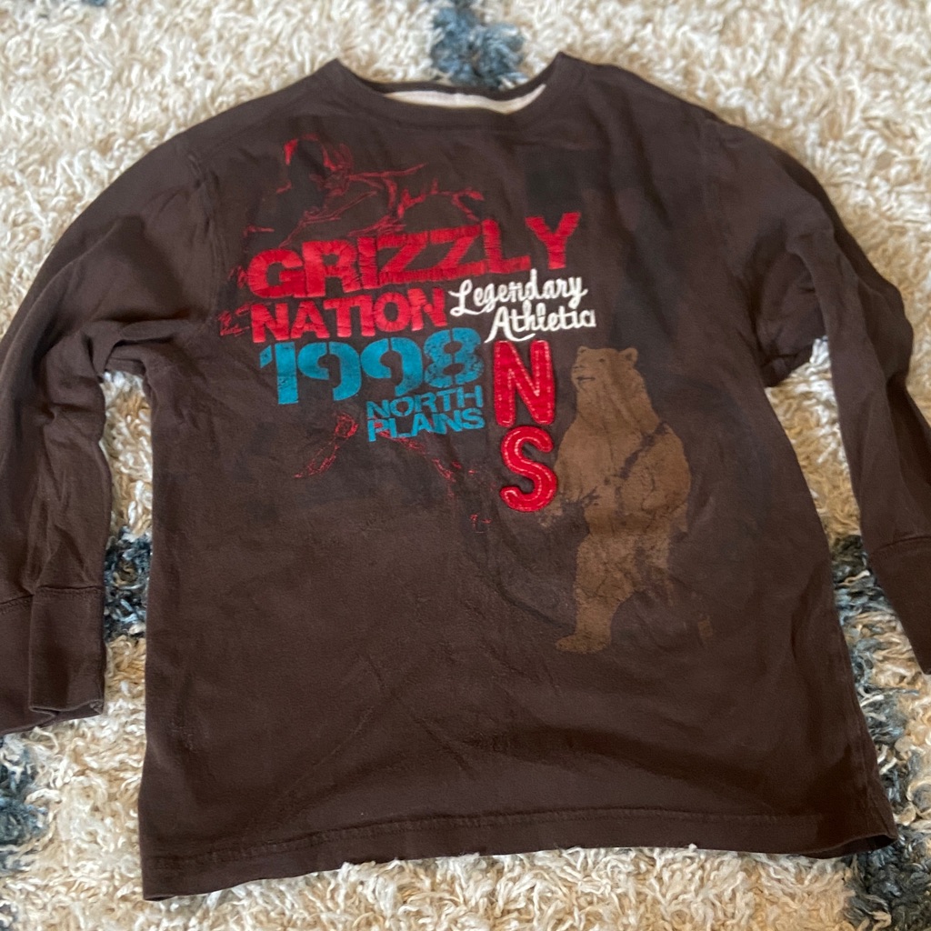 Arizona Jean Company Brown Grizzly Nation Long Sleeve Tee